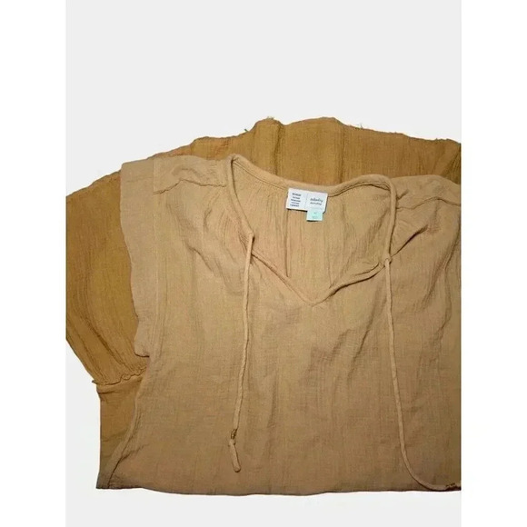 Anthropologie Sz XS Saturday Sunday Lydia Ombre Tunic Boho Dress Gauze Yellow - Picture 8 of 11